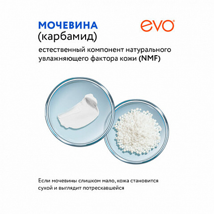 Крем для ног с мочевиной 10%, 50 мл, EVO, интенсивное увлажнение, 1830
