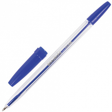 Ручки шариковые BRAUBERG, НАБОР 6 шт., АССОРТИ, "Line", корпус прозрачный, узел 1 мм, линия письма 0,5 мм, 142819