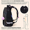 Ранец BRAUBERG LUMINOUS, 2 отделения, с брелоком, "Бриллианты", СВЕТЯЩИЙСЯ РИСУНОК, 38х29х16 см, 272070