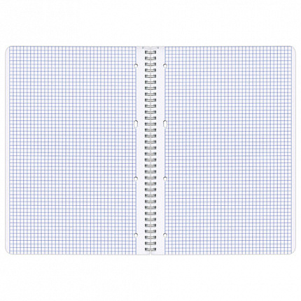 Тетрадь А4, 96 л., BRAUBERG, гребень, клетка, обложка картон, МОНОХРОМ 2, 402058