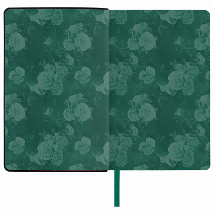 Ежедневник недатированный А5 (138х213 мм), BRAUBERG VISTA, под кожу, твердый, 136 л., "Rose", 112019