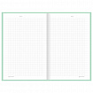 Блокнот А5 134х206 мм, 80 л., твёрдый, клетка, BRAUBERG "Minimal", мятный, 116443