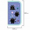 Пенал ПИФАГОР, 2 отделения, ламинированный картон, 19х11 см, "Funny cats", 273481