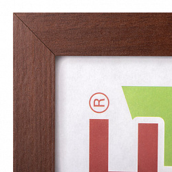 Рамка 30х40 см, небьющаяся, STAFF "Grand", багет 18 мм, цвет "итальянский орех", МДФ, 391198