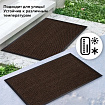 Коврик входной ИЗНОСОСТОЙКИЙ влаговпитывающий 60х90 см, толщина 8 мм, ТАФТИНГ, коричневый, LAIMA EXPERT, 606884