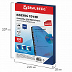 Обложки пластиковые для переплета, А4, КОМПЛЕКТ 100 шт., 150 мкм, прозрачно-синие, BRAUBERG, 530826