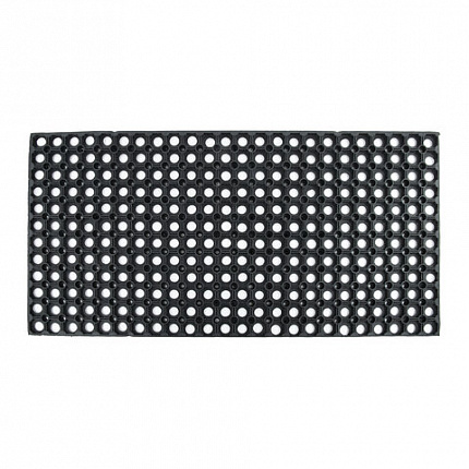 Коврик входной резиновый грязесборный ячеистый, 50х100 см, толщина 16 мм, LAIMA EXPERT, 607811