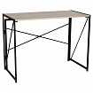 Стол на металлокаркасе BRABIX "LOFT CD-002", 1000х500х750 мм, складной, цвет дуб натуральный, 641214