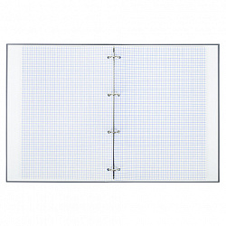 Тетрадь на кольцах БОЛЬШАЯ А4, 220х305 мм, 100 л., твердый картон, клетка, BRAUBERG, "Винтаж", 405410