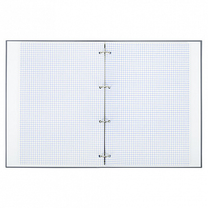 Тетрадь на кольцах БОЛЬШАЯ А4, 215х305 мм, 100 л., твердый картон, клетка, BRAUBERG, "Винтаж", 405410