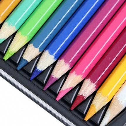 Карандаши цветные акварельные художественные KOH-I-NOOR "Mondeluz", 24цв., кисть, точилка, европодвес 3711/24, 3711024003KZ