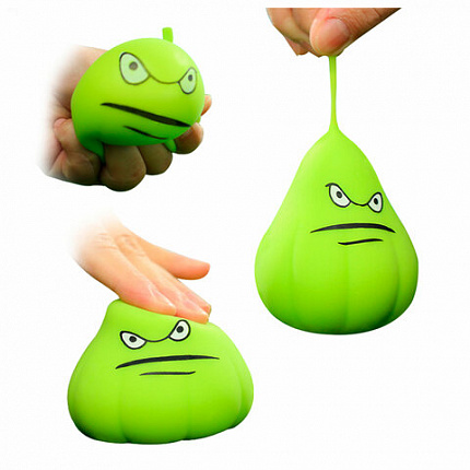 Игрушка-антистресс "ГРУША-ЗЛЮКА", 9х7 см, ассорти, 3 вида, дисплей, JOLLY JOT (ДЖОЛЛИ ДЖОТ), 665790