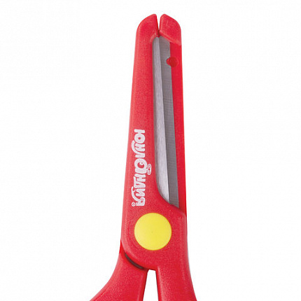 Ножницы ЮНЛАНДИЯ "КОМФОРТ", 140 мм, с усилителем, пластиковые накладки, европодвес, 236981