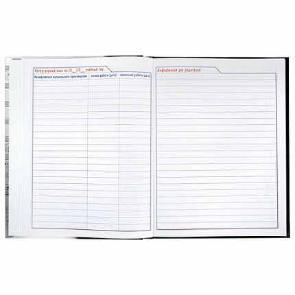 Дневник для музыкальной школы твердый, 48 л., HATBER "Клавиши", 039820, 48ДТмз5В_14210