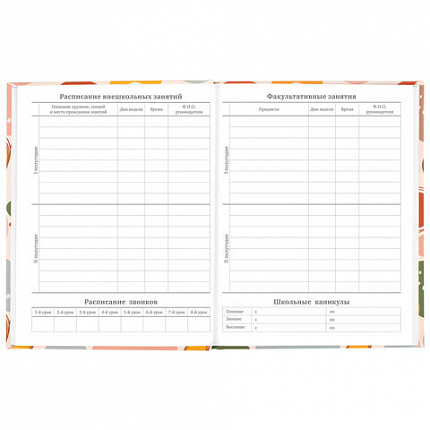 Дневник 5-11 класс 48 л., твердый, BRAUBERG, глянцевая ламинация, с подсказом, "Decor", 106403