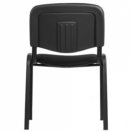 Стул для персонала и посетителей "ИЗО", черный каркас, ткань черная, В-14/С-11