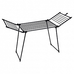 Сушилка напольная для белья раскладная, 3 зоны сушки, 19 метров, LAIMA HOME TRIO BLACK, 700470