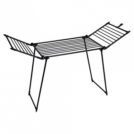 Сушилка напольная для белья раскладная, 3 зоны сушки, 19 метров, LAIMA HOME TRIO BLACK, 700470