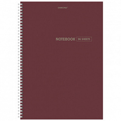 Тетрадь А4 96 л. ОФИСМАГ гребень, клетка, обложка картон, МОРАНДИ, 405635