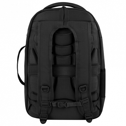 Рюкзак HEIKKI DESERTED (ХЕЙКИ) универсальный, отделение для ноутбука, EVA-спинка, черный, 48х34х18 см, 273876