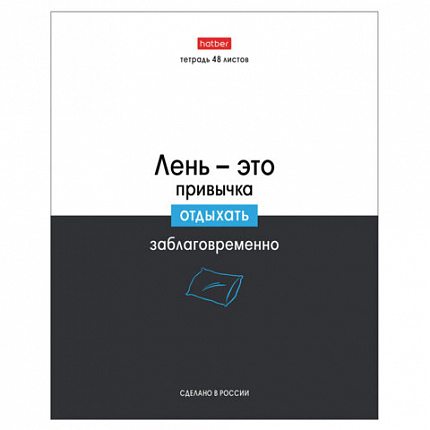 Тетрадь А5 48 л., HATBER скоба, клетка, обложка картон, "Люблю школу" (микс в коробе), 078565, 48Т5В1