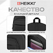 Рюкзак HEIKKI CONCORDANCE (ХЕЙКИ) универсальный, отделение для ноутбука, черный, 47x32x15 см, 273892