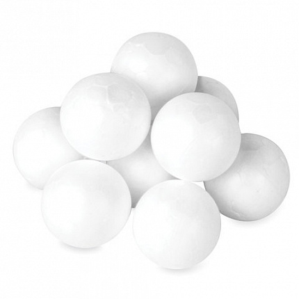 Пенопластовые заготовки для творчества "Шарики", 10 шт., 20 мм, ОСТРОВ СОКРОВИЩ, 661344