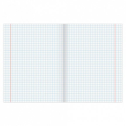 Тетрадь А5, 48 л., ОФИСМАГ, скоба, клетка, обложка картон, КОРПОРАТИВНАЯ, 402791