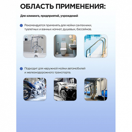 Средство для уборки санитарных помещений 5 л, МЕГАСАН, дезинфицирующее, концентрат, К 310