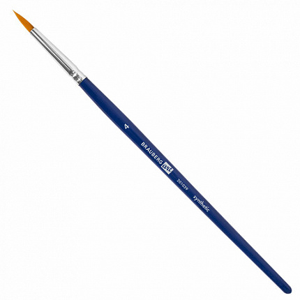 Кисти художественные набор 3 шт., синтетика (круглые № 4, 6,8), BRAUBERG ART DEBUT, 201039