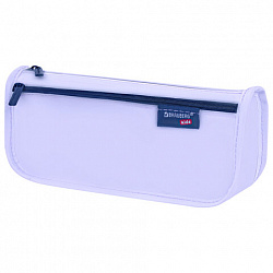 Пенал мягкий BRAUBERG KIDS, 2 отделения, полиэстер, "Pastel purple", 22x10x6 см, 273550