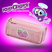 Пенал мягкий ЮНЛАНДИЯ, 2 отделения, полиэстер, "Strawberry shortcake", розовый, 21х9х6 см, 271577