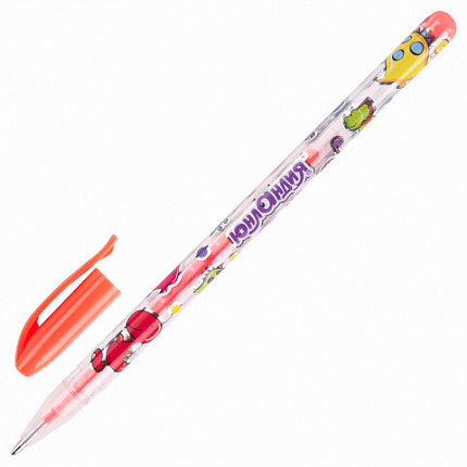 Ручки гелевые ЮНЛАНДИЯ, НАБОР 12 ЦВЕТОВ, НЕОН, корпус с печатью, узел 0,7 мм, линия письма 0,5 мм, 142806