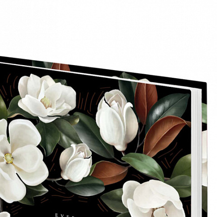 Ежедневник датированный 2026 145х215 мм, А5, STAFF, ламинированная обложка, "Магнолия", 117326