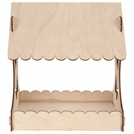 Конструктор-кормушка для птиц "Бабочки", сборная модель 24х21х18 см, фанера, BAMBOX (БАМБОКС), 666179