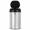 Ведро для мусора СЕНСОРНОЕ 30 л, нержавеющая сталь, черная матовая крышка, питание от 4-х батареек AA (не входят в комплект), LAIMA, 609328