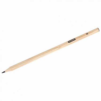 Карандаши чернографитные чертежные школьные разной твердости, НАБОР 3 штуки: Н, НВ, B, ПИФАГОР, 181998