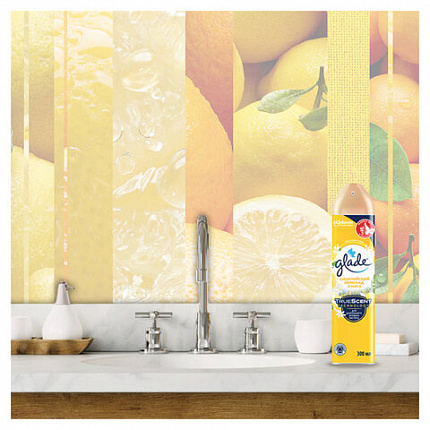 Освежитель воздуха аэрозольный 300 мл, GLADE "Сицилийский лимонад и мята", 864948