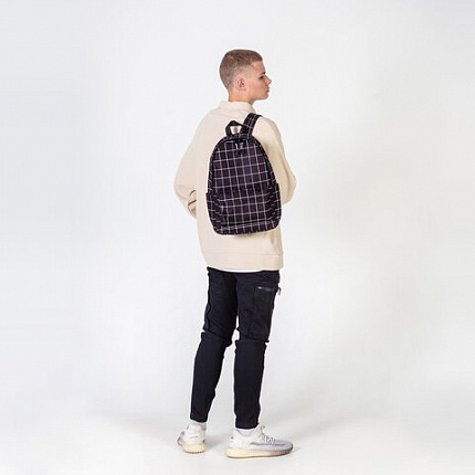Рюкзак HEIKKI POSITIVE (ХЕЙКИ) универсальный, карман-антивор, "Checkered", 42х28х14 см, 272547