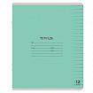 Тетрадь 12 л. ЮНЛАНДИЯ КЛАССИЧЕСКАЯ, линия, обложка картон, ЗЕЛЕНАЯ, 105644