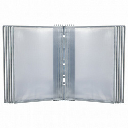 Демосистема настольная/настенная на 10 панелей, с 10 серыми панелями А4, STAFF "Profit", 238217