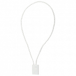 Биркодержатели веревочные с пластиковой пломбой 17 см, STAFF, КОМПЛЕКТ 1000 штук, белые, 291275