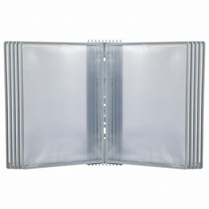 Демосистема настенная на 10 панелей, с 10 серыми панелями А4, STAFF "Profit", 238144