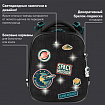 Ранец BRAUBERG PREMIUM, 2 отделения, с брелоком, "К звездам!", ЛАМПОЧКИ, 38х29х16 см, 270599