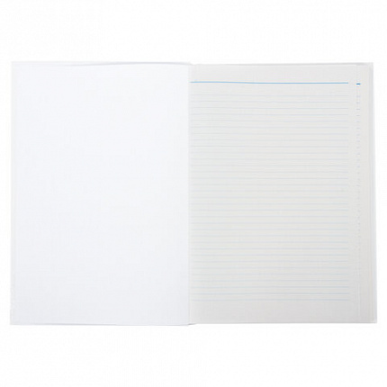 Книга учета 96 л., линия, твердая, картон, глянцевая, типографский блок, А4 (200х290 мм), STAFF, 130221