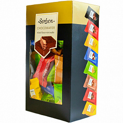 Конфеты мини-вафли в индивидуальной упаковке SORBON "Ассорти Радуга", 300 г