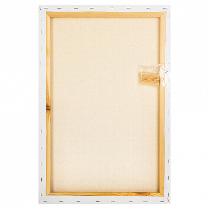 Холст на подрамнике BRAUBERG ART DEBUT, 40х60см, 280 г/м2, грунт, 100% хлопок, мелкое зерно, 191644