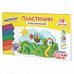 Пластилин классический ЮНЛАНДИЯ "ВЕСЁЛЫЙ ШМЕЛЬ", 18 цветов, 360 грамм, стек, ВЫСШЕЕ КАЧЕСТВО, 106432