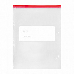 Пакеты для заморозки продуктов, 3 л, КОМПЛЕКТ 100 шт., с замком-застежкой (слайдер), LAIMA