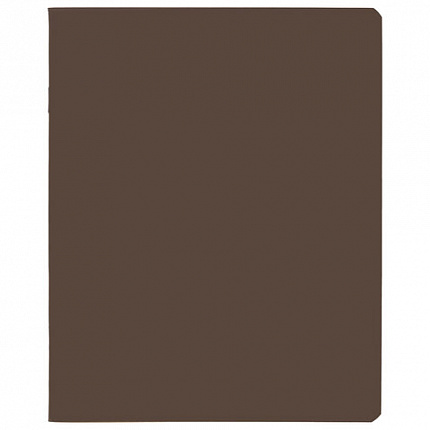 Тетрадь А5 48 л., HATBER, скоба, клетка, Soft-touch ламинация, SoloMatte "Шоколадный мусс", 092730, 48Т5лВ1